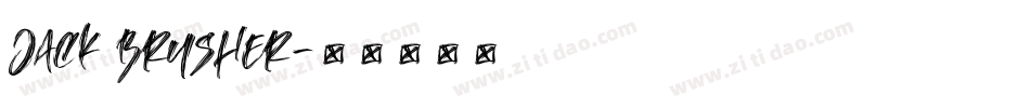 Jack Brusher字体转换